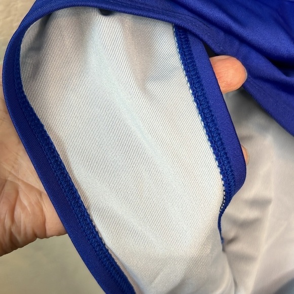 DKNY Lapis Blue Colorblock One Piece Swimsuit Size 8 - Picture 13 of 13